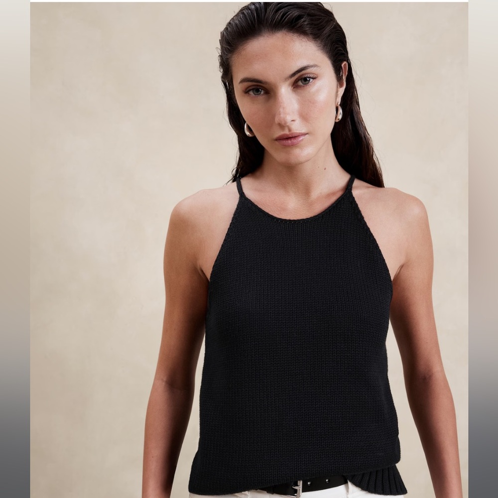 NWT BANANA REPUBLIC‎ COTTON-SILK SWEATER TANK